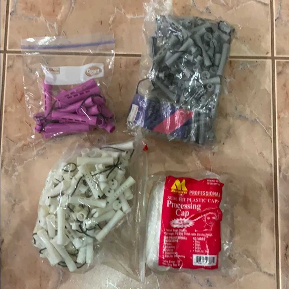 EUC -3 Different Sized Perm Rods & Approx 30 Caps